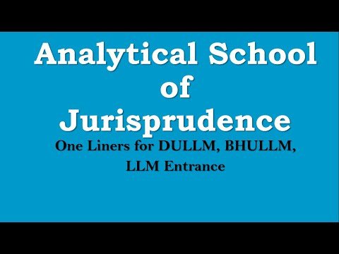 Jurisprudence One Liners